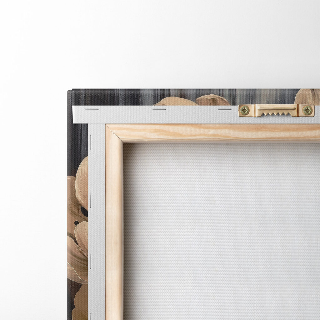 Painting of flowers on a black background Painting of flowers on a black background