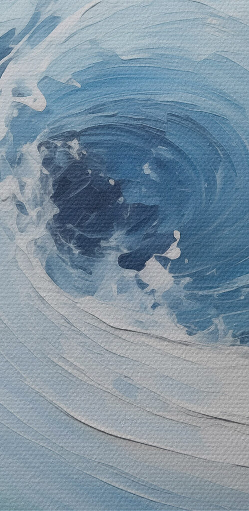 White and blue swirly waves White and blue swirly waves