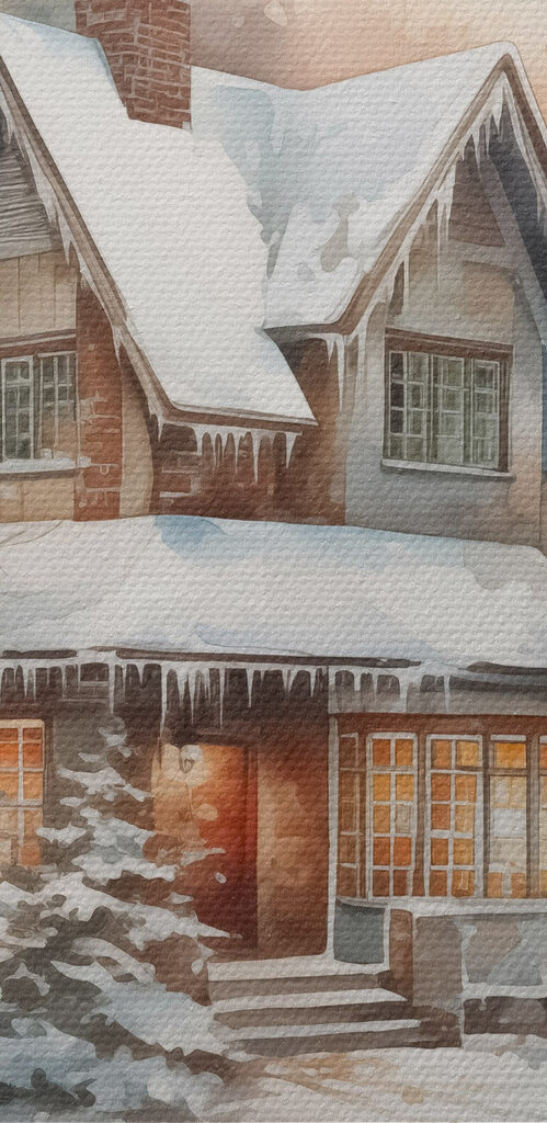 House in the snow
