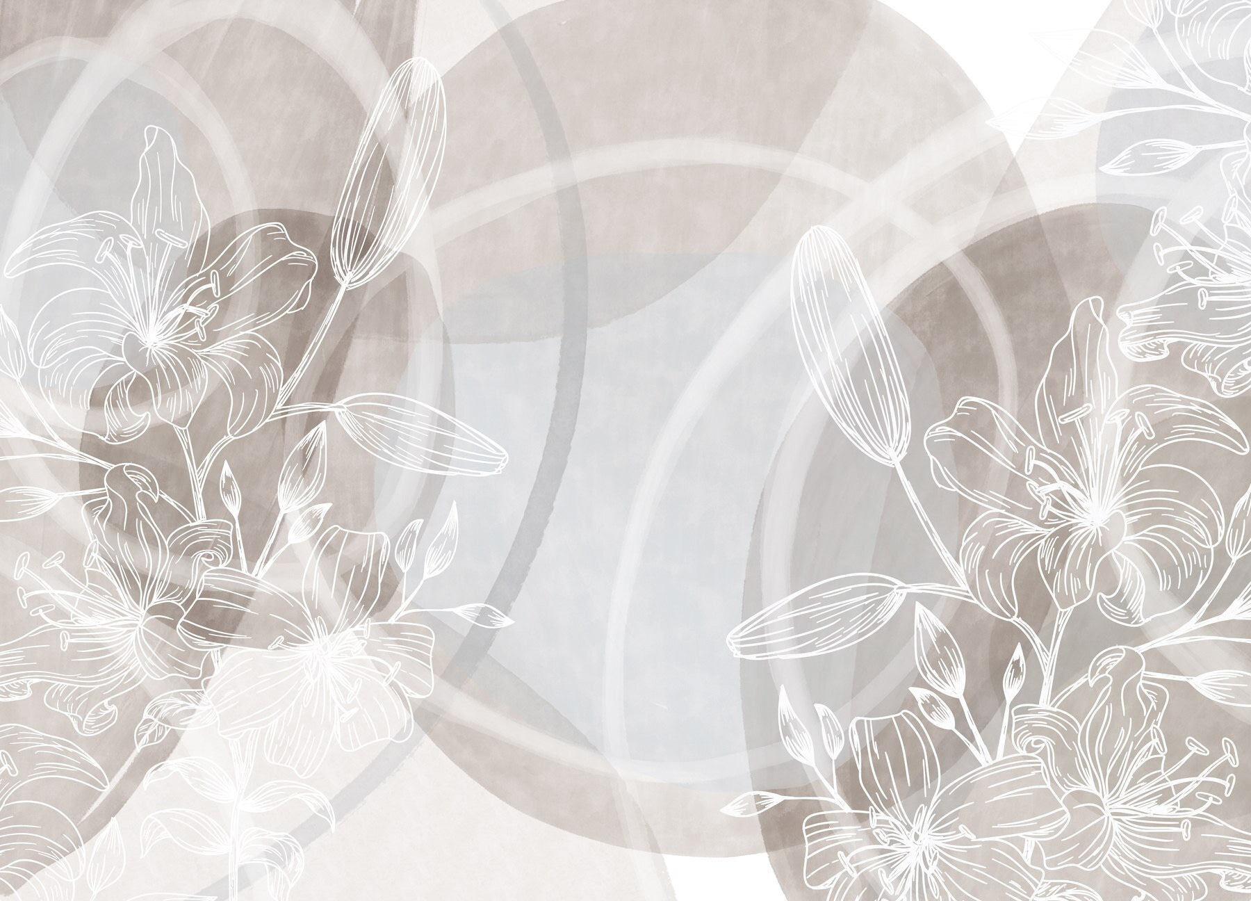 Soft blooms on a muted canvas Soft blooms on a muted canvas