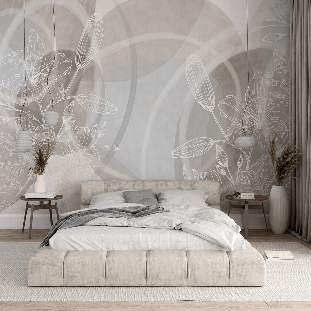 Soft blooms on a muted canvas Soft blooms on a muted canvas