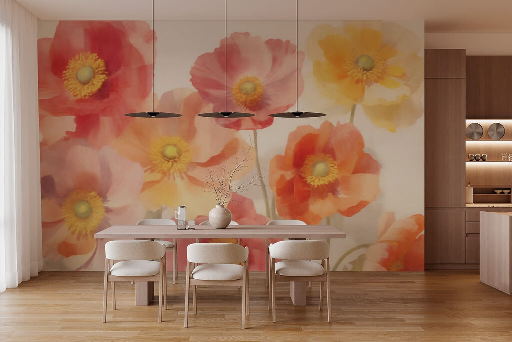 Group of flowers on a white background