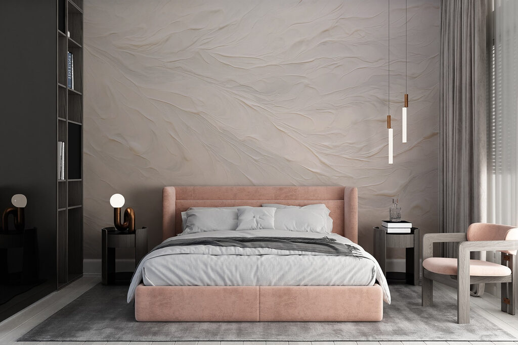 White surface with swirls White surface with swirls