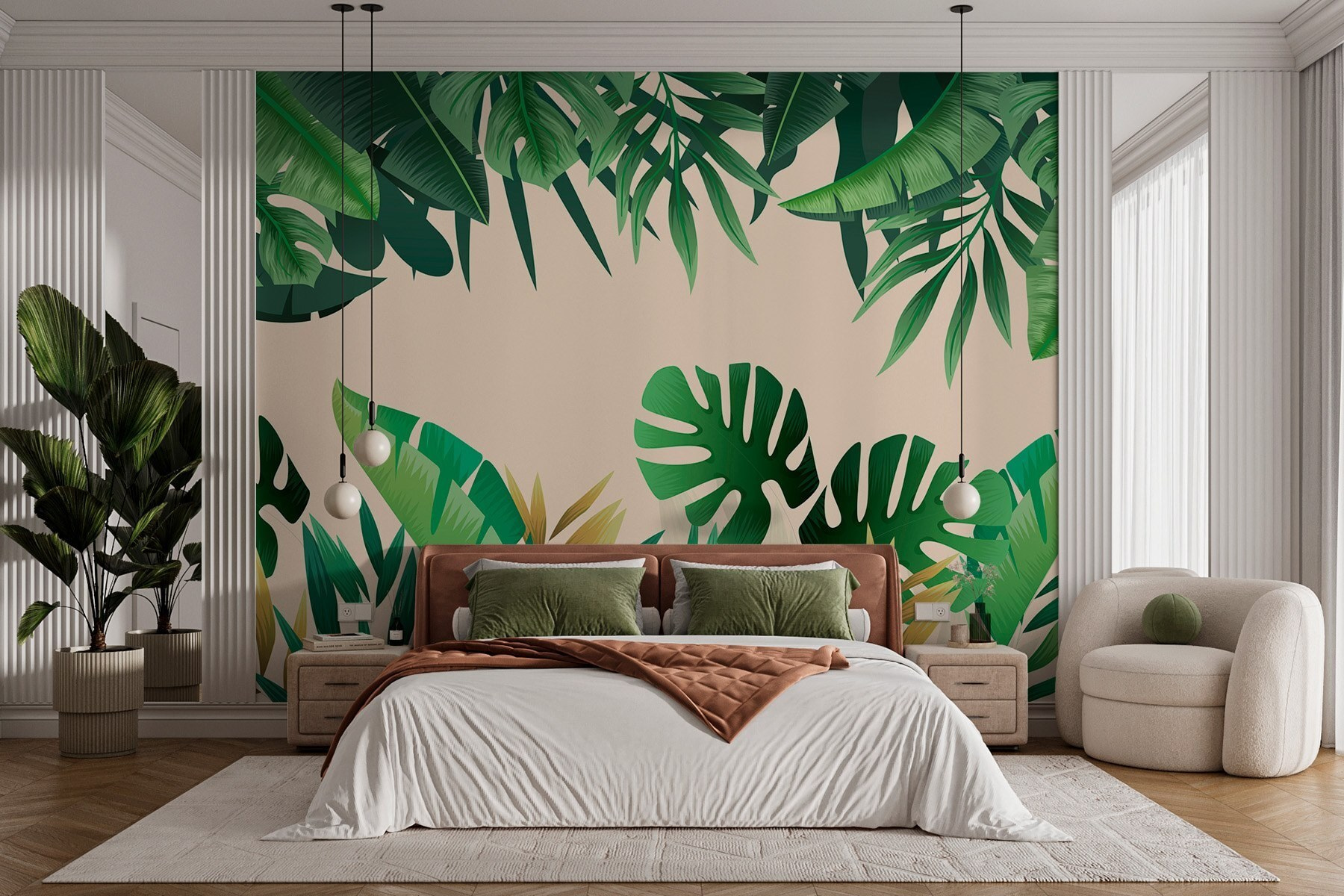 Group of green leaves