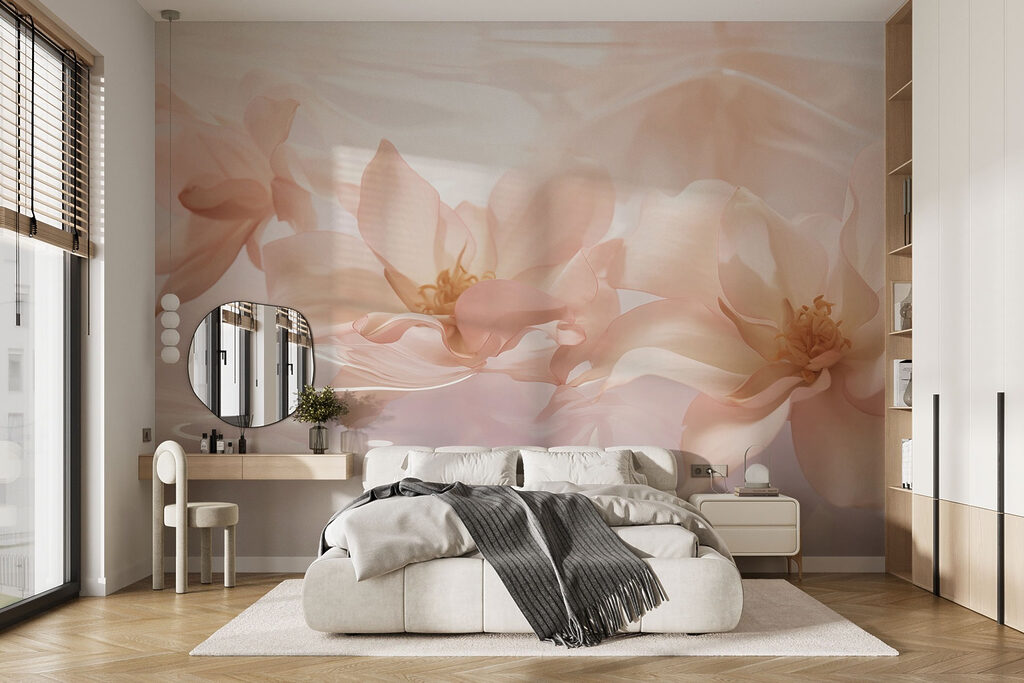 Group of pink flowers floating in water Group of pink flowers floating in water