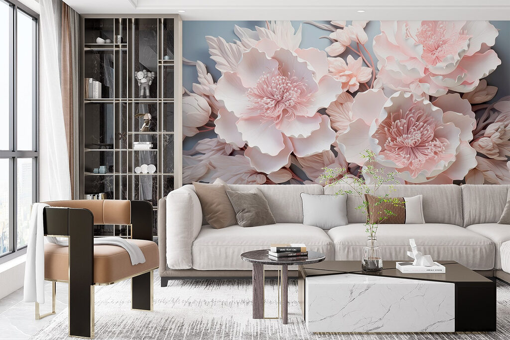 Group of white flowers Group of white flowers