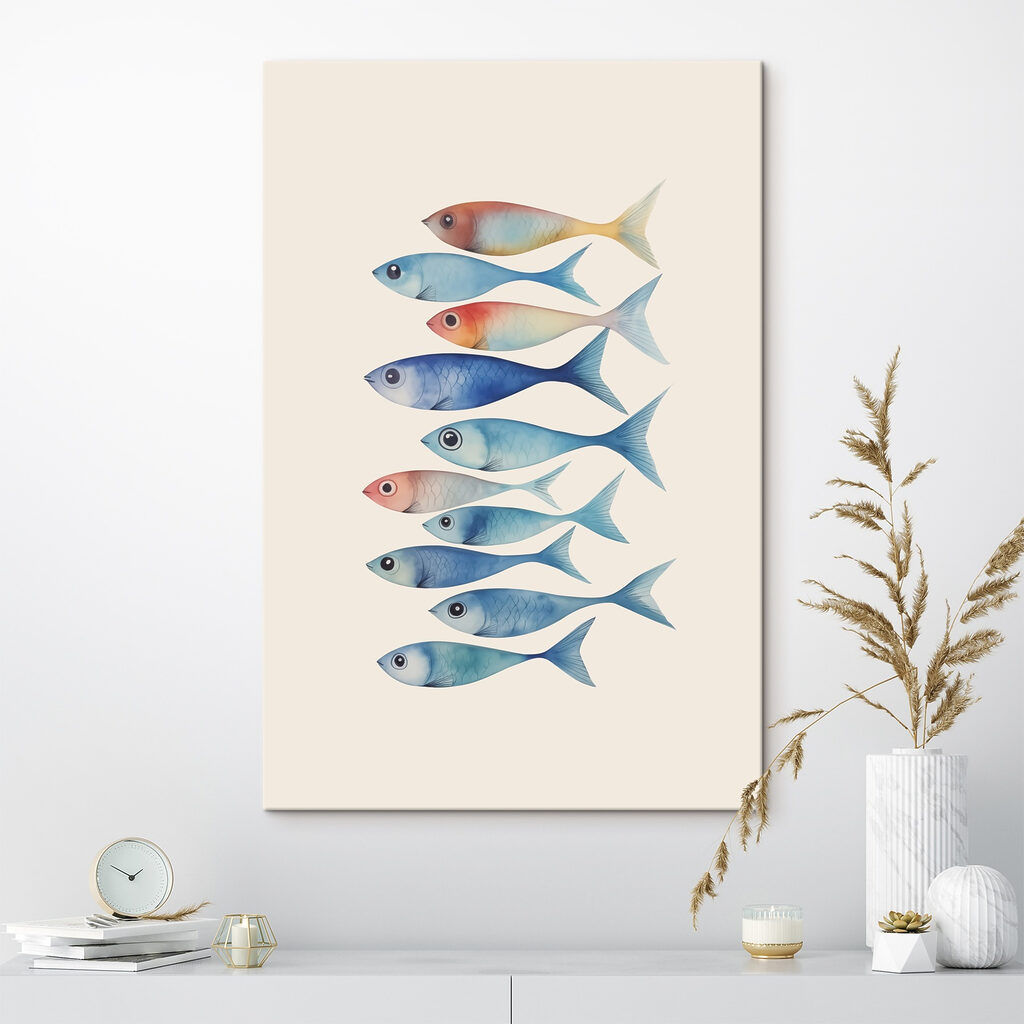 Group of fish with different colors Group of fish with different colors