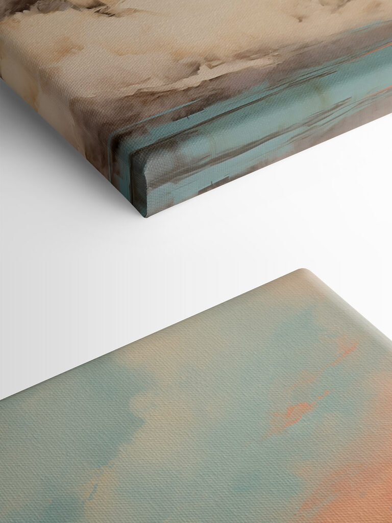 Painting of clouds in the sky Painting of clouds in the sky