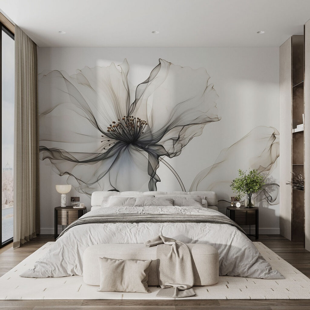 Flower made out of transparent material Flower made out of transparent material