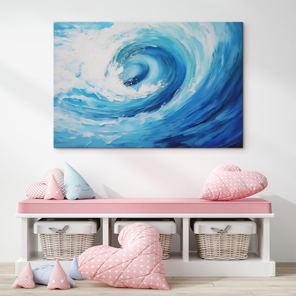 Blue and white swirl Blue and white swirl