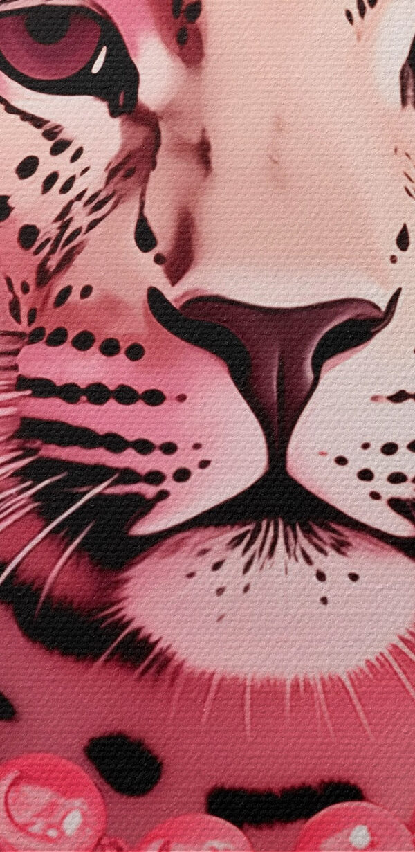 Leopard with a necklace