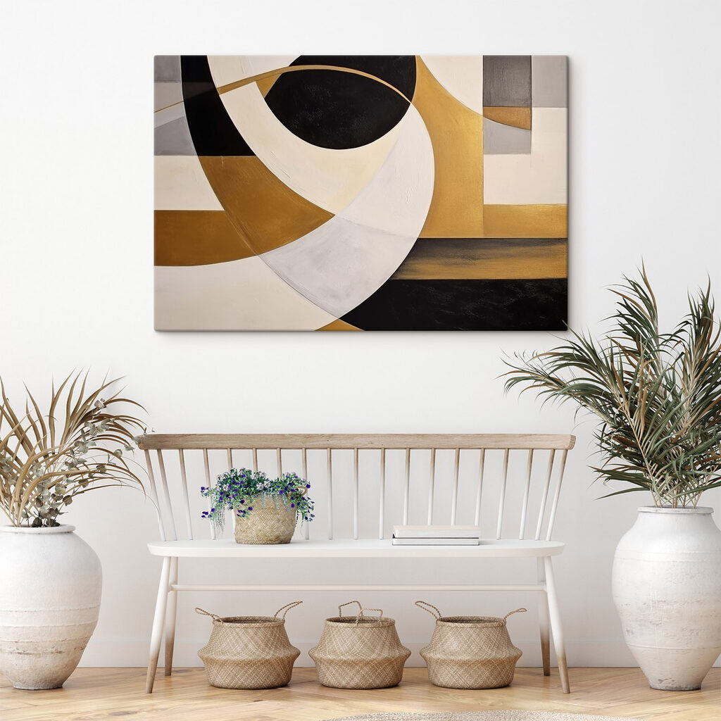 Dynamic shapes in monochrome harmony