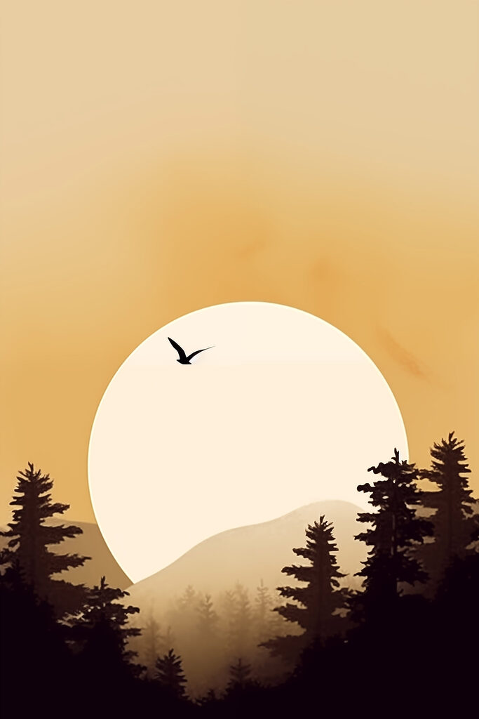 Bird flying in the sky