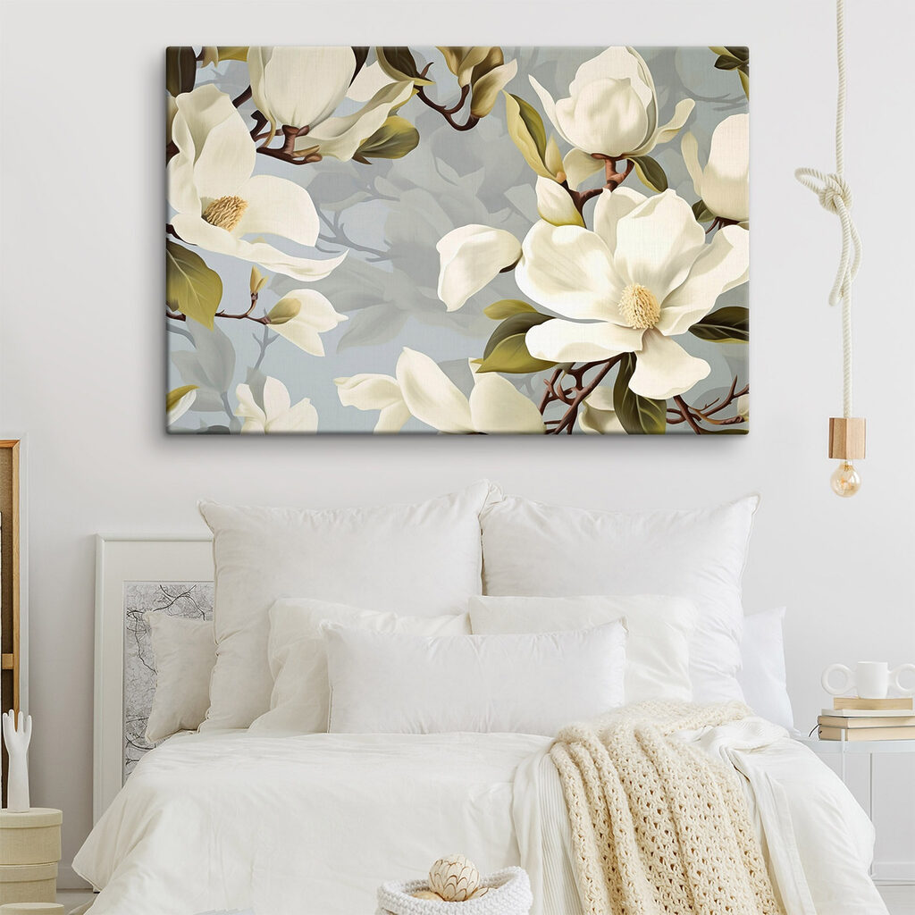 Beautiful magnolias in soft hues