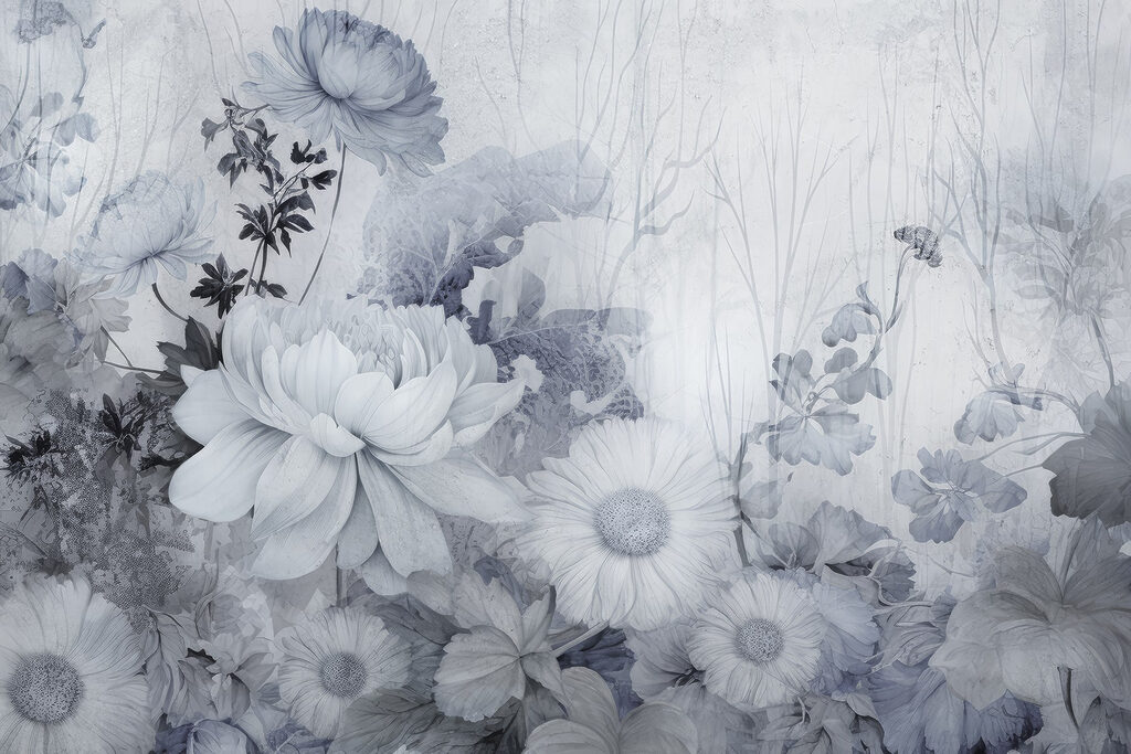 Delicate blossoms in gentle hues