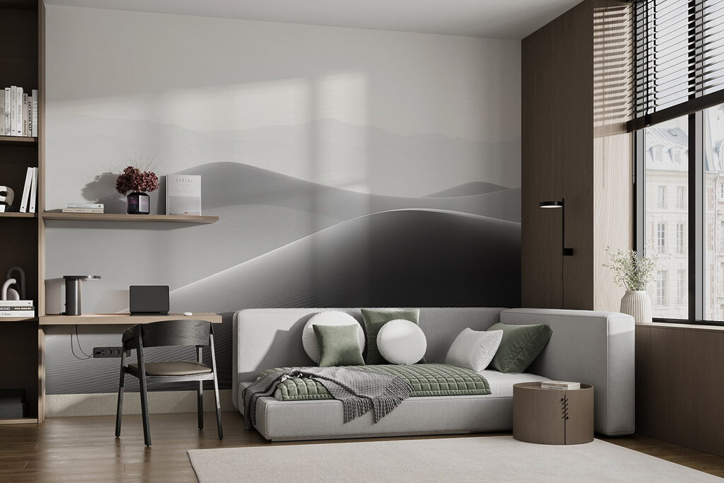 Sand dunes in the desert Sand dunes in the desert