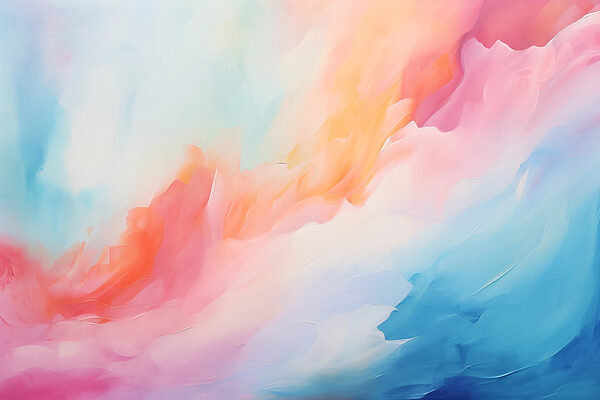 Colorful painting of clouds Colorful painting of clouds