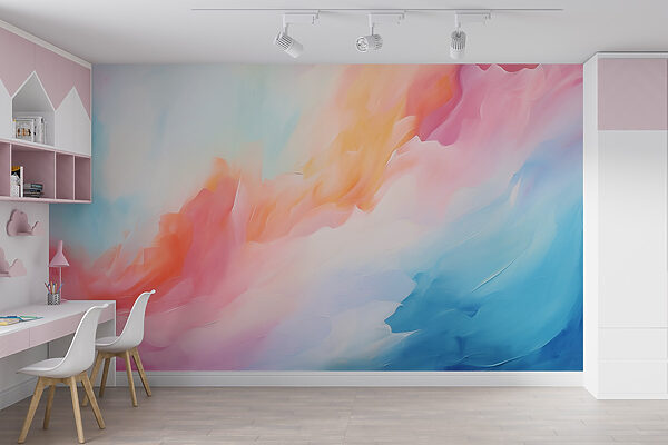 Colorful painting of clouds Colorful painting of clouds