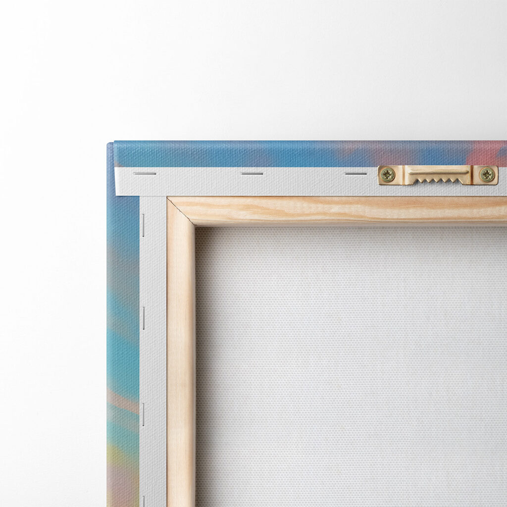 Painting of a mountain and water Painting of a mountain and water