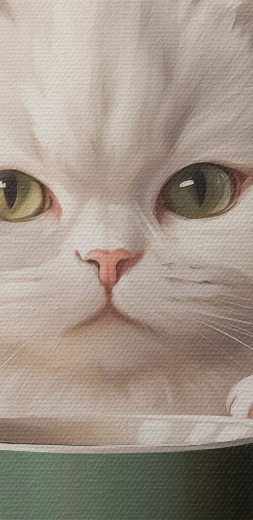 Cat holding a cup Cat holding a cup