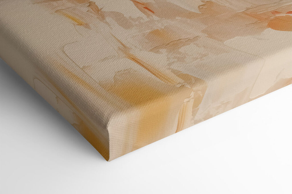 Painting of a beach and water Painting of a beach and water