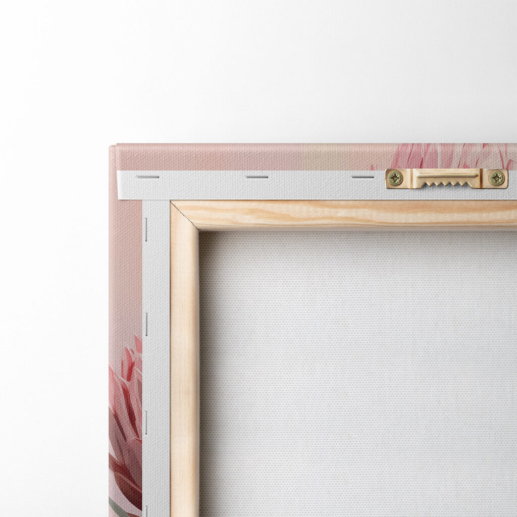 Painting of flowers on a pink background Painting of flowers on a pink background