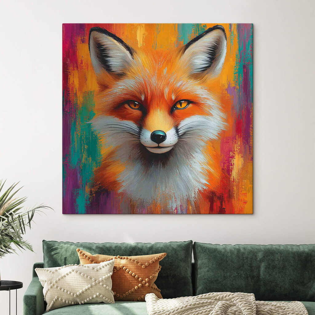 Painting of a fox Painting of a fox