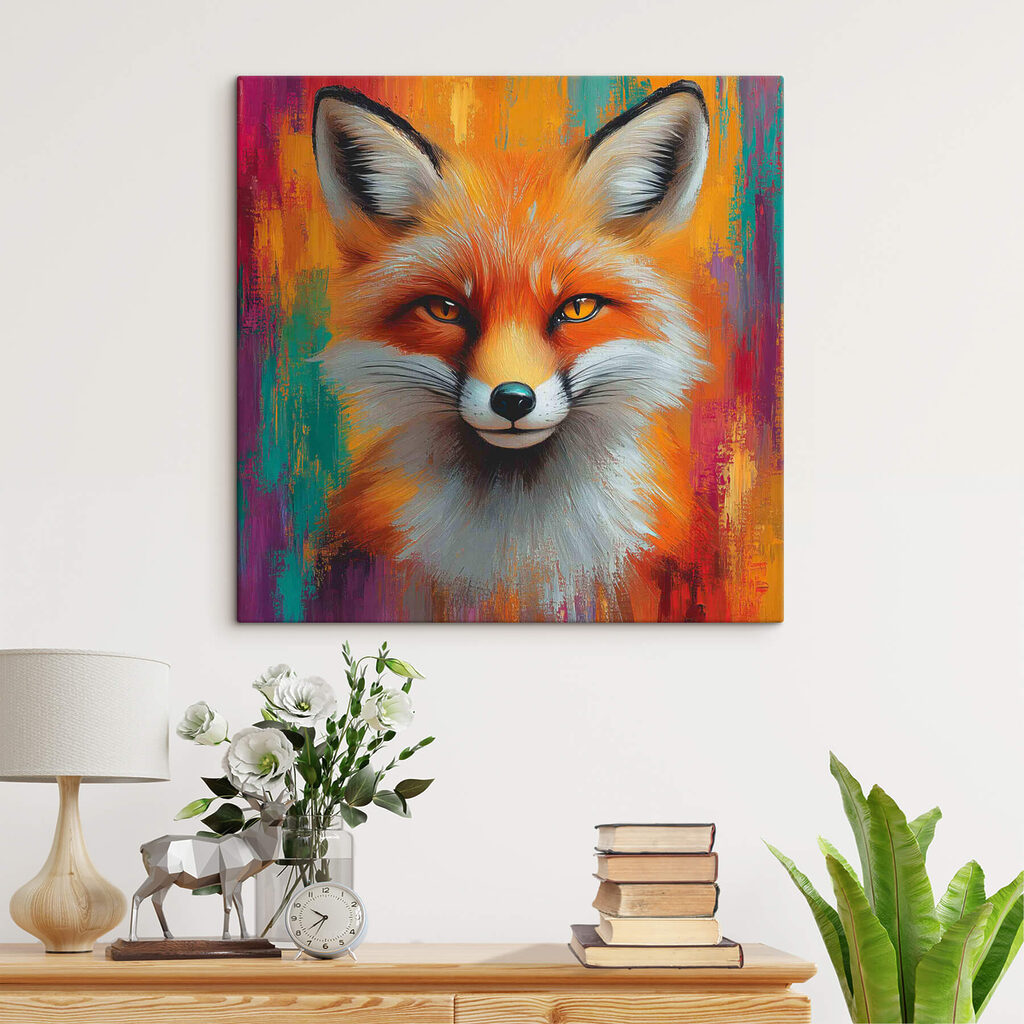Painting of a fox Painting of a fox
