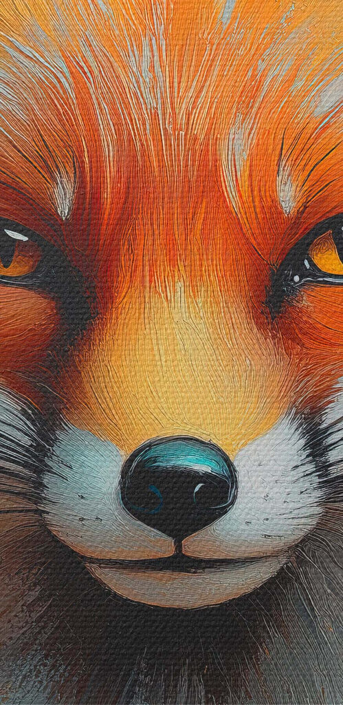 Painting of a fox Painting of a fox