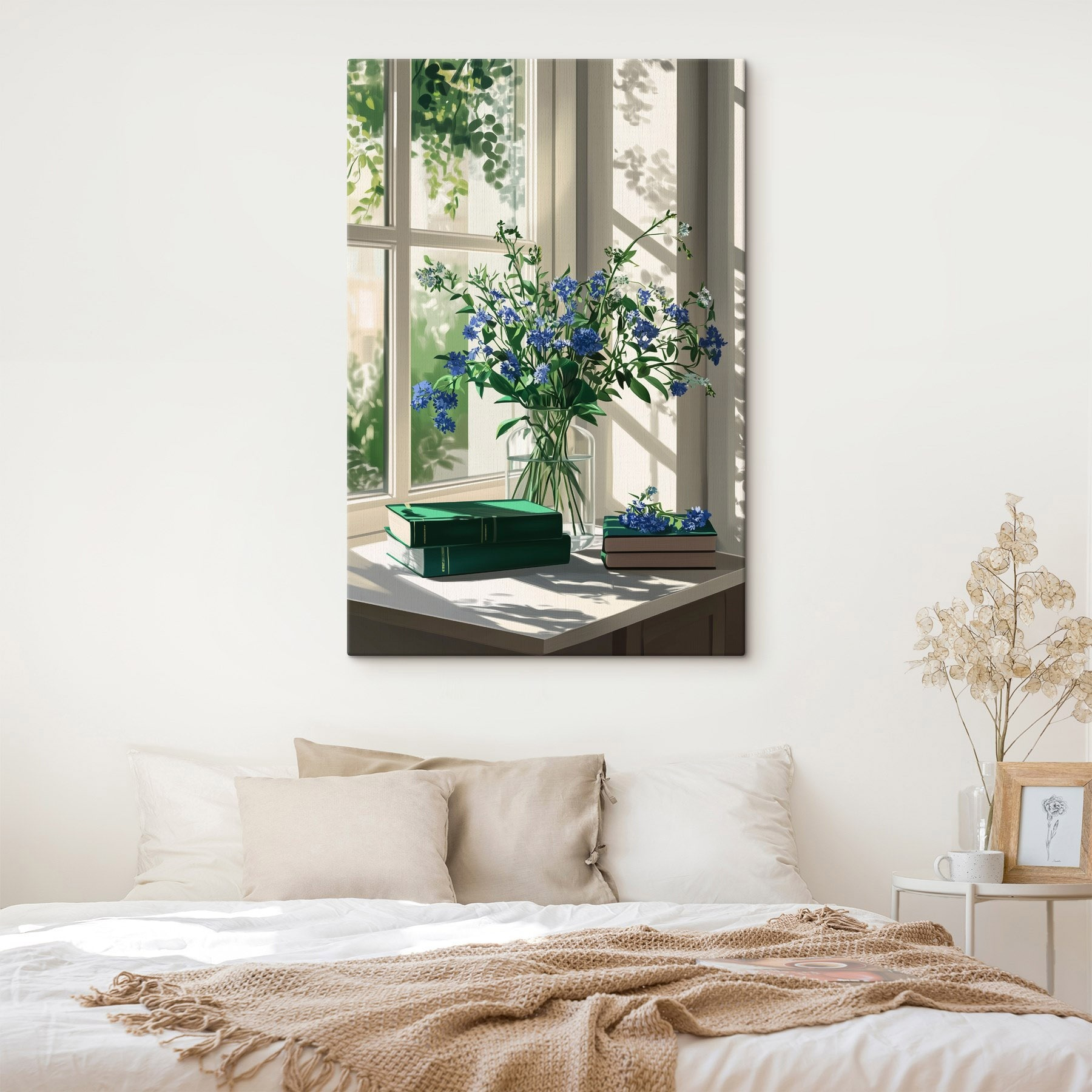 Vase of flowers in front of a window Vase of flowers in front of a window