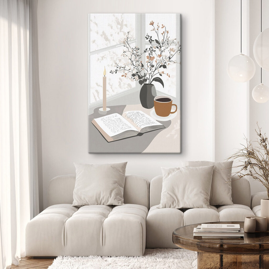 Book and a cup of coffee on a table Book and a cup of coffee on a table