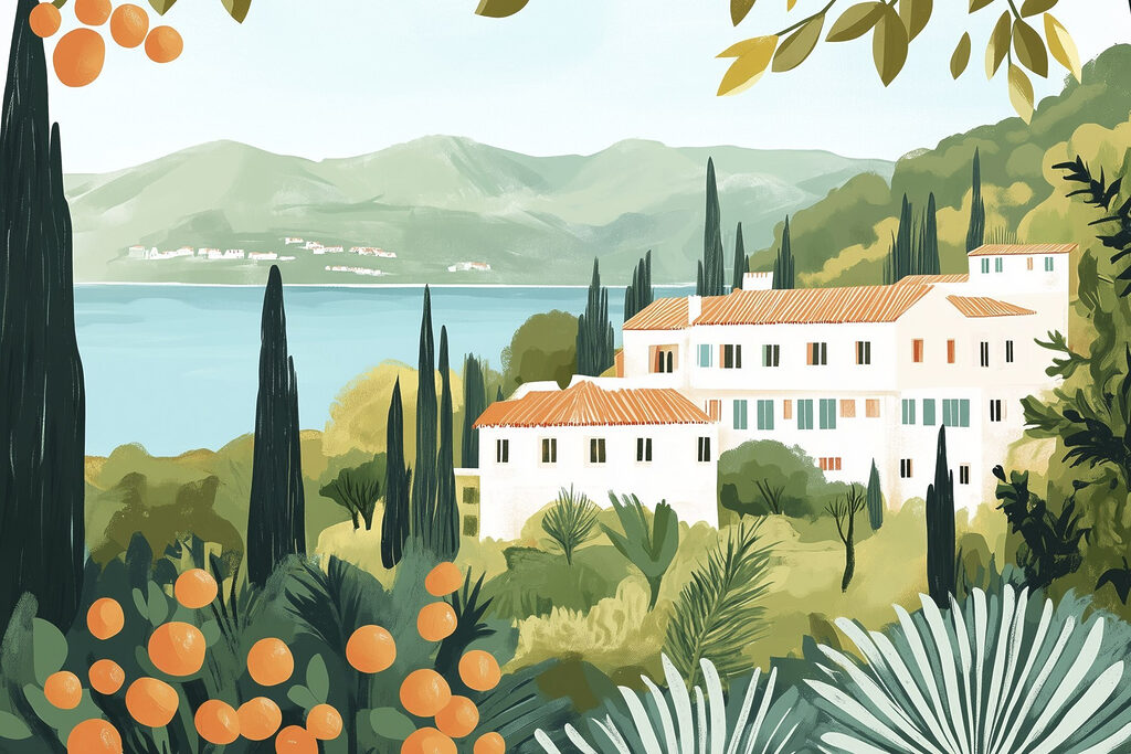 House surrounded by trees and plants House surrounded by trees and plants