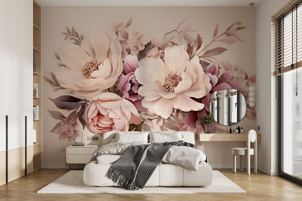 Group of flowers on a white background Group of flowers on a white background