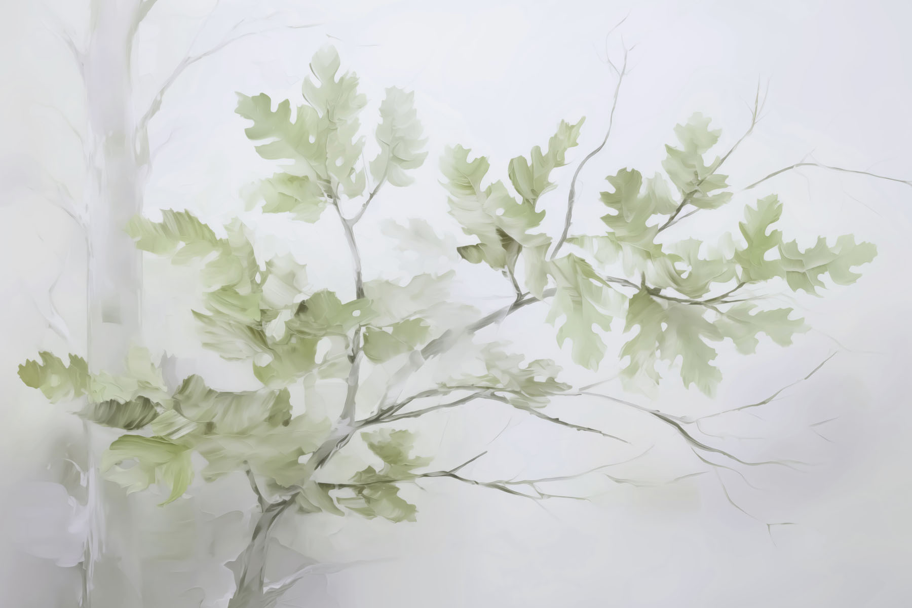 Tree branch with leaves Tree branch with leaves