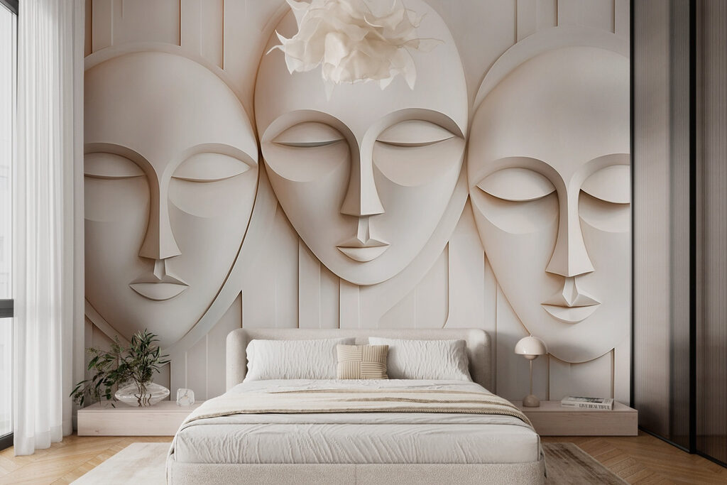 Group of white masks Group of white masks