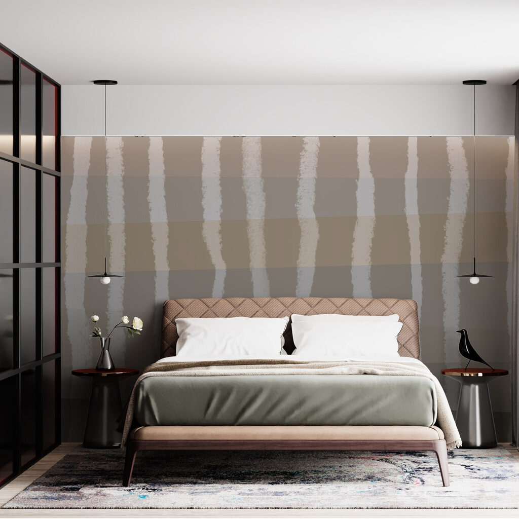 Calming waves of earthy tones