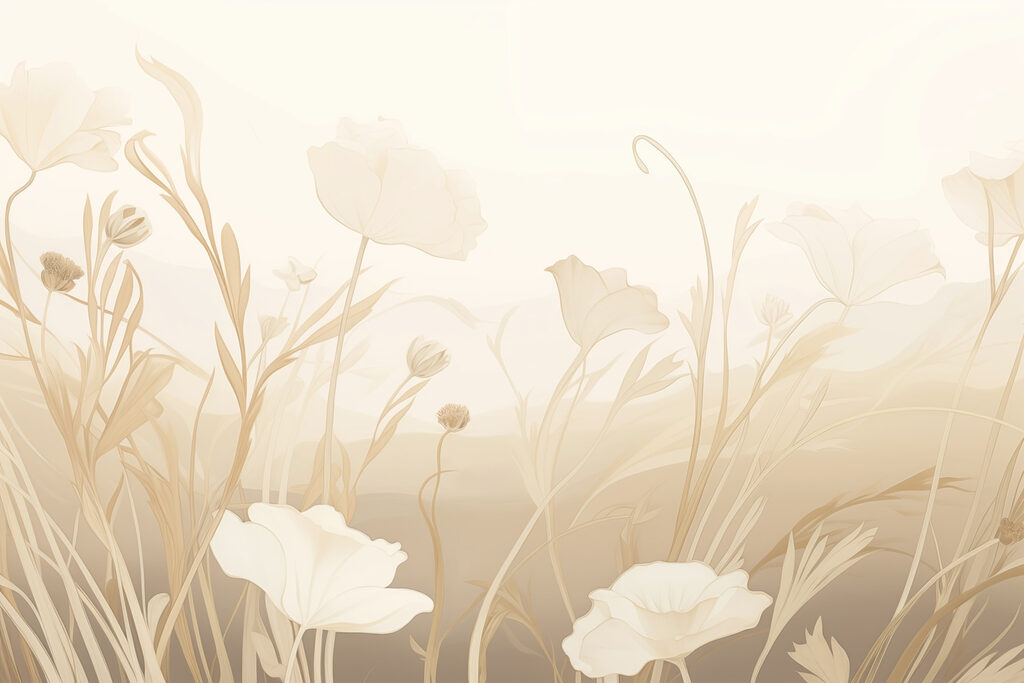 Delicate blooms in soft hues