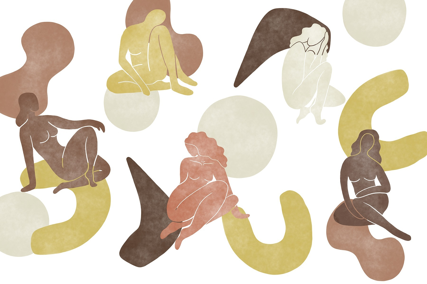 Group of women sitting and posing