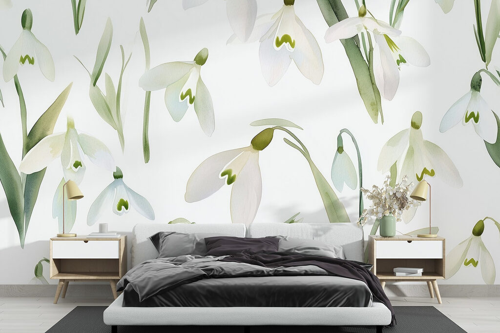 Pattern of white flowers Pattern of white flowers