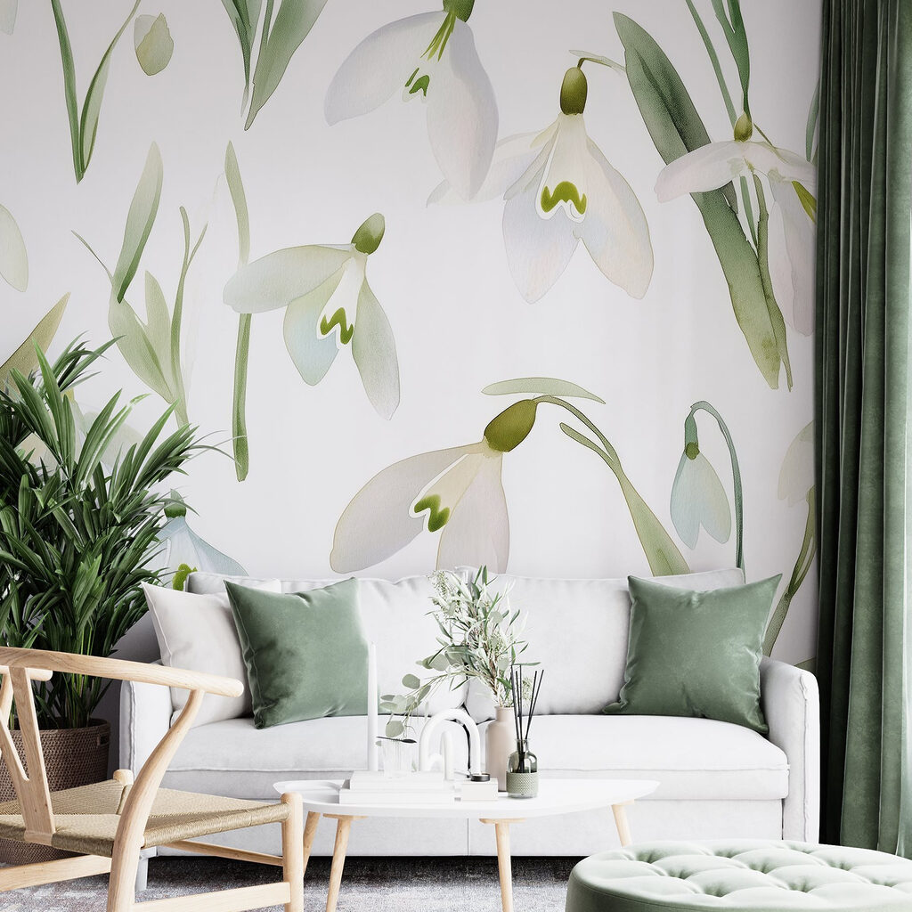 Pattern of white flowers Pattern of white flowers