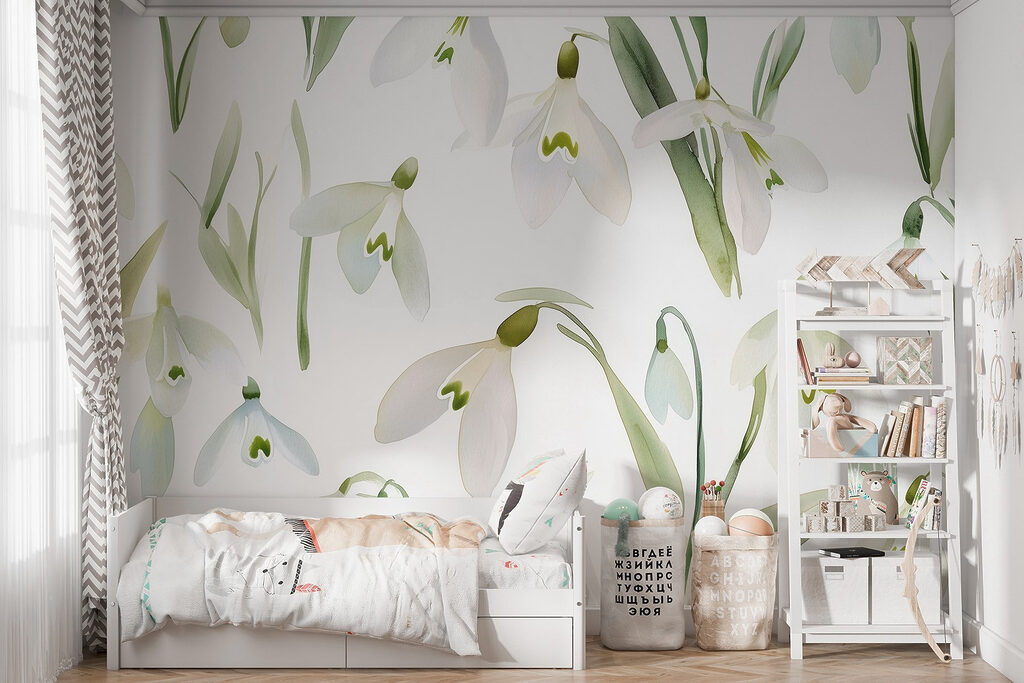 Pattern of white flowers Pattern of white flowers