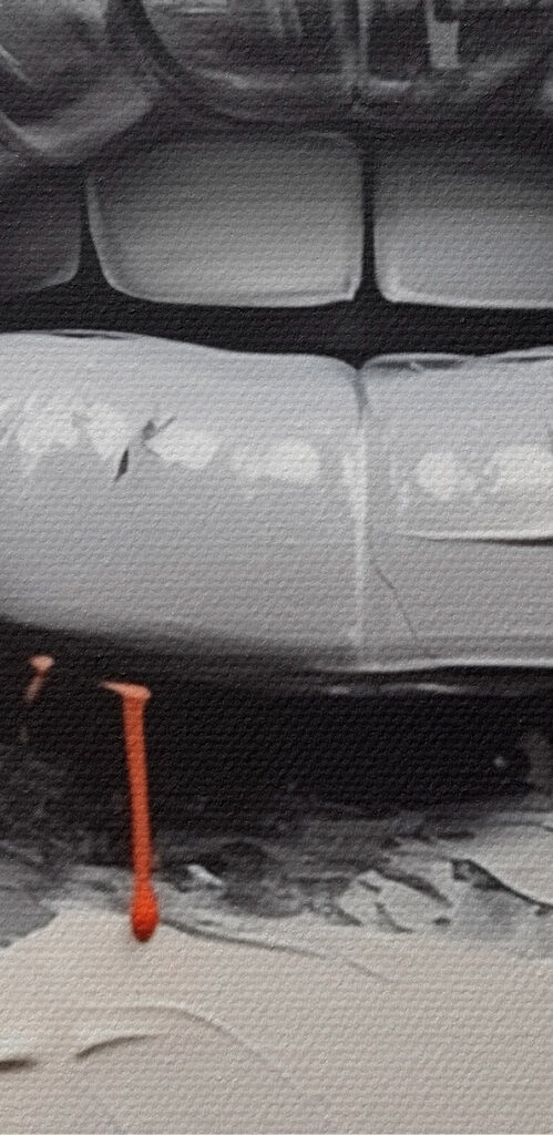 Painting of a woman's lips