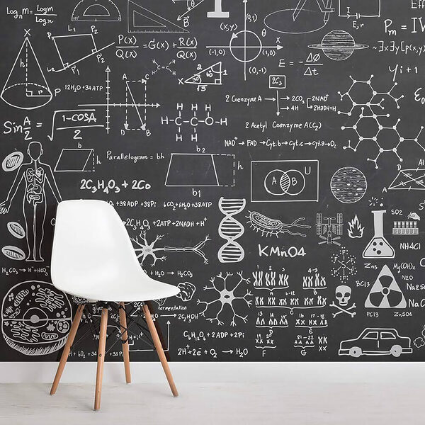 Tabuľa s matematickými symbolmi a vzorcami Tabuľa s matematickými symbolmi a vzorcami