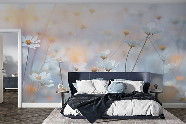 Fototapety Fototapety Jemné okvetné lístky v zasnenej záhrade (Katalógové číslo: w03802)