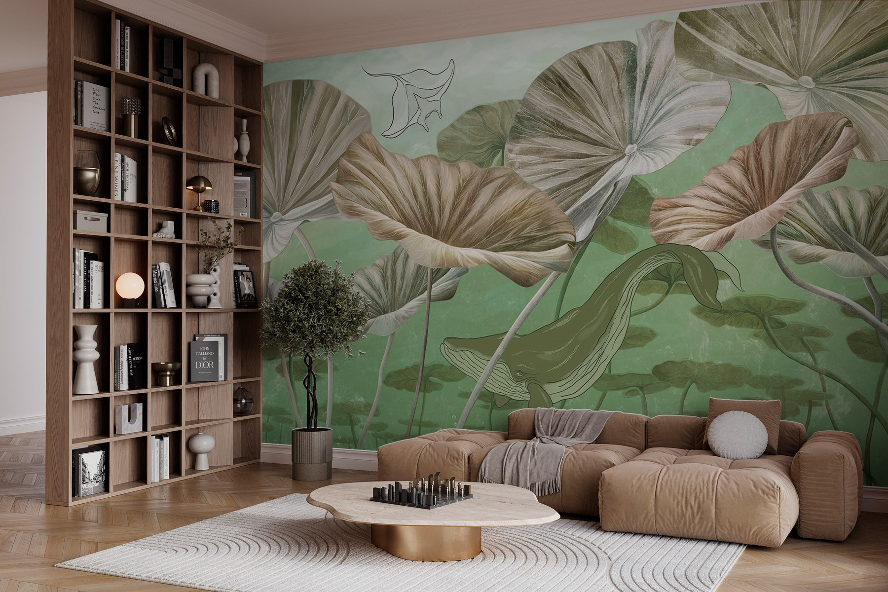 Whale swimming in water Whale swimming in water