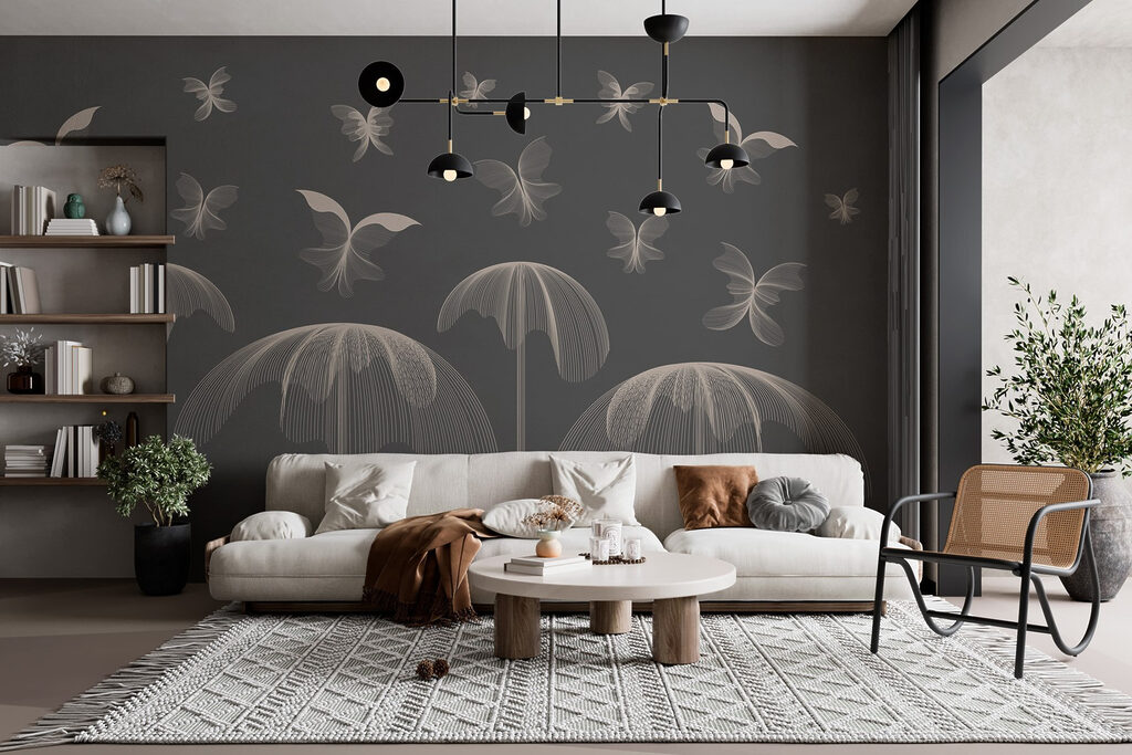 Butterflies and butterflies flying in the sky Butterflies and butterflies flying in the sky