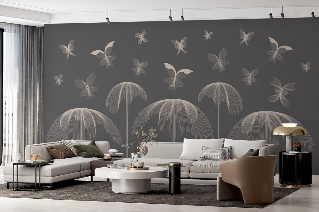 Butterflies and butterflies flying in the sky Butterflies and butterflies flying in the sky