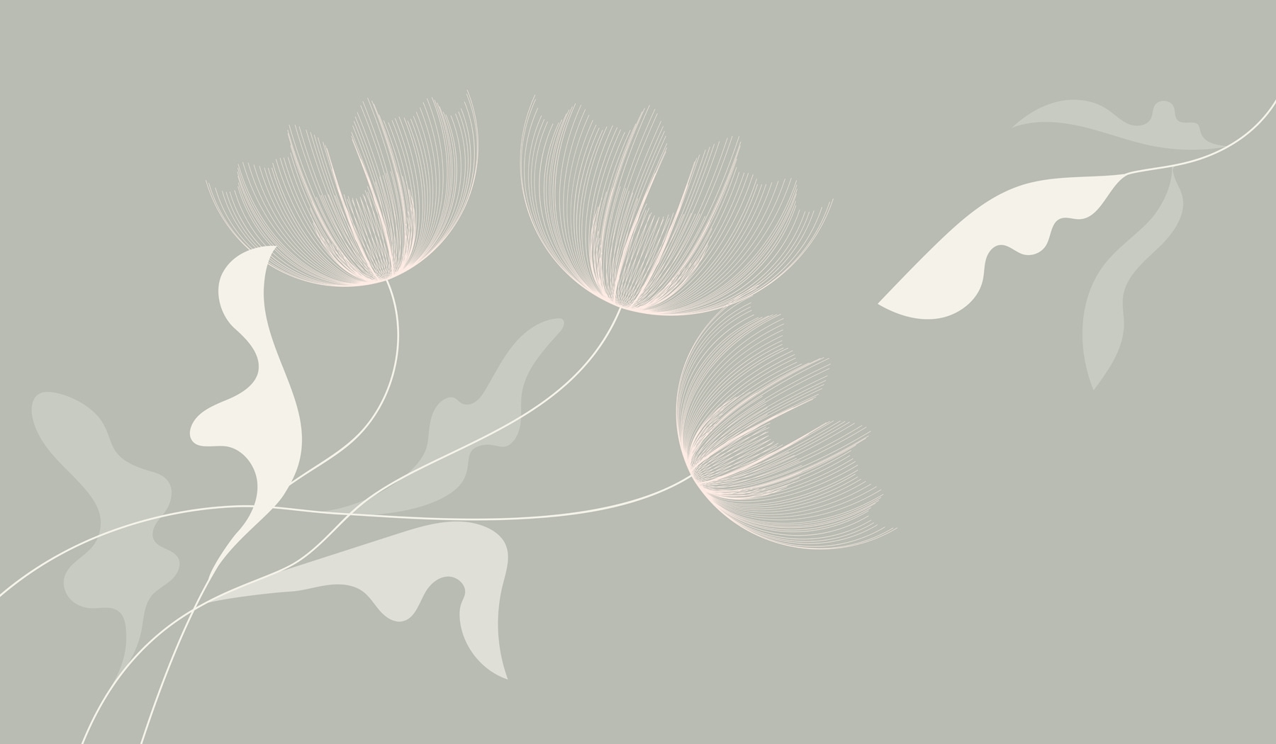 White bird with pink flowers White bird with pink flowers