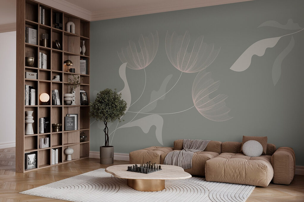 White bird with pink flowers White bird with pink flowers