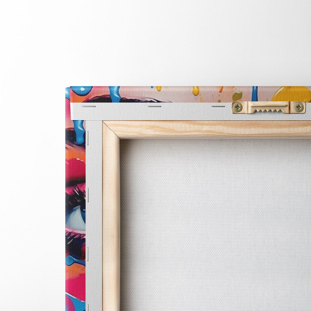 Woman with paint on her face